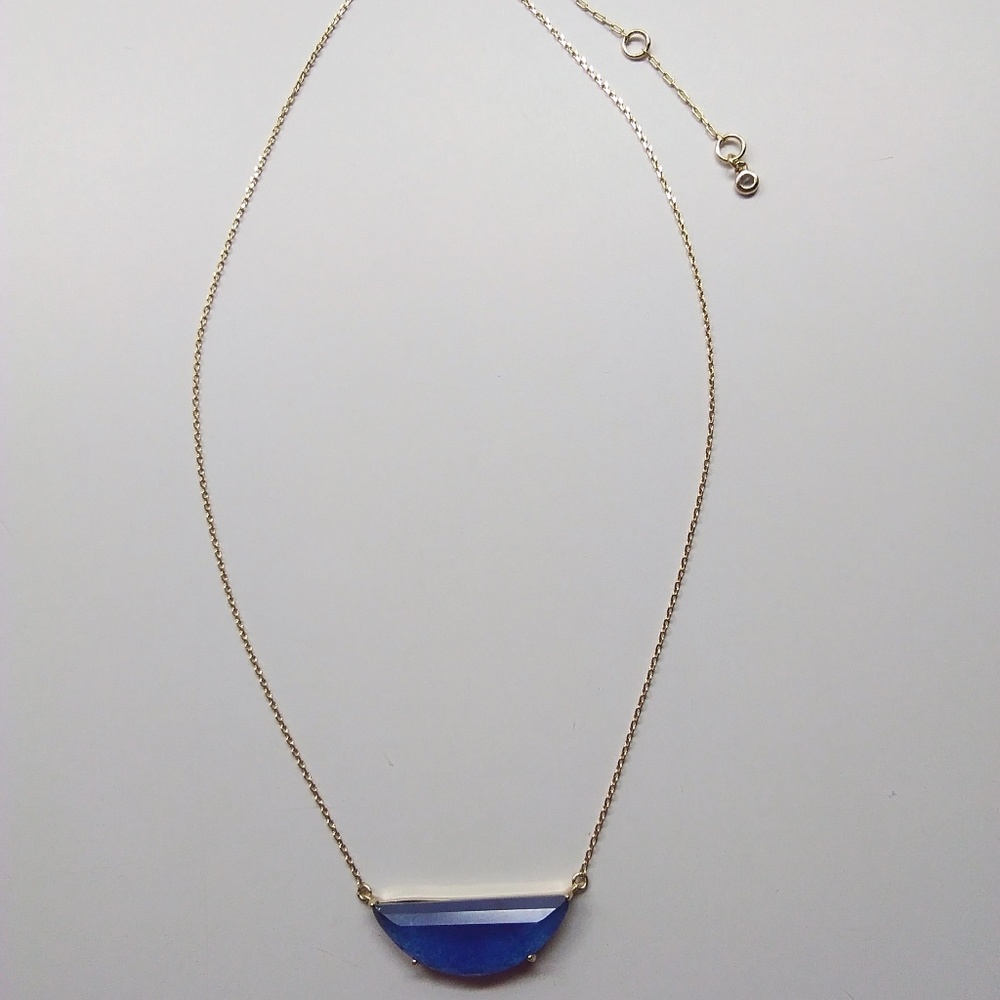Kate Spade New Royal Blue Semi-Circle Necklace